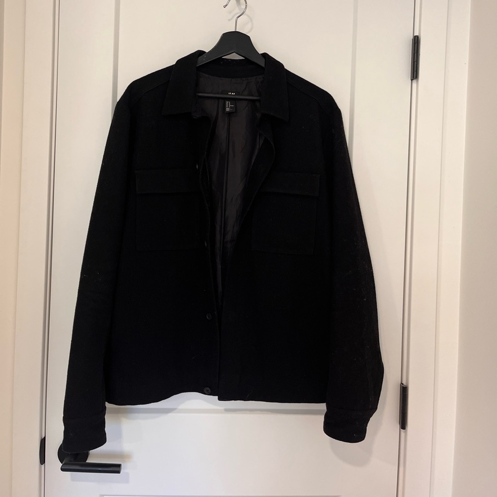H&M wool shirt jacket